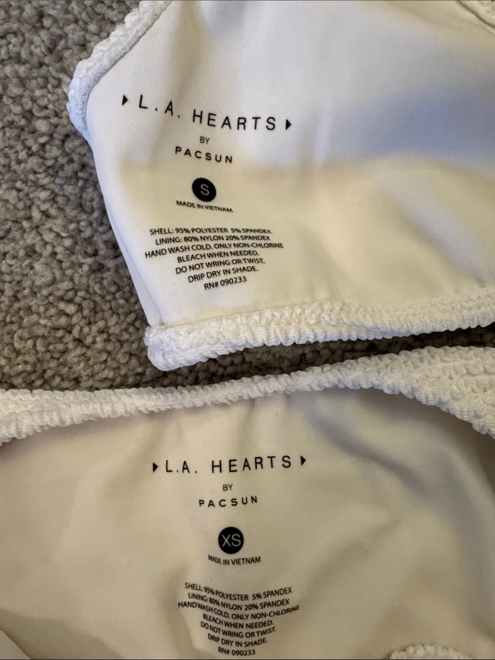 Pac Sun La Hearts White Bikini Set